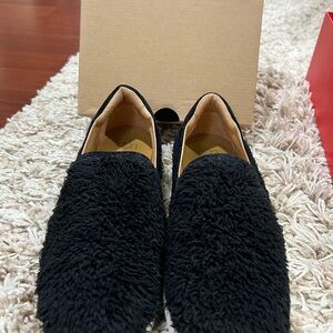 UGG Black Furry Women's Loafers